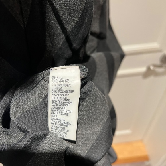 Anthropologie Maeve Black & Grey Geoplane Pencil Dress - Picture 12 of 13